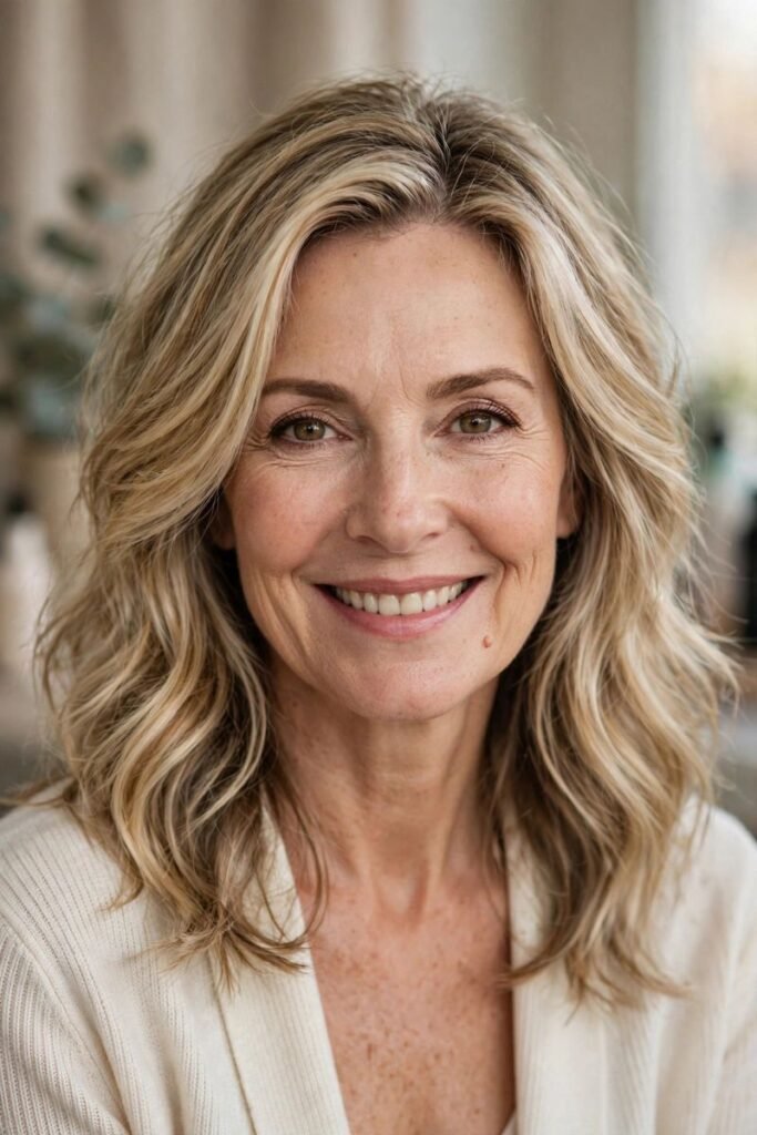 Blonde hair color ideas for women over 50