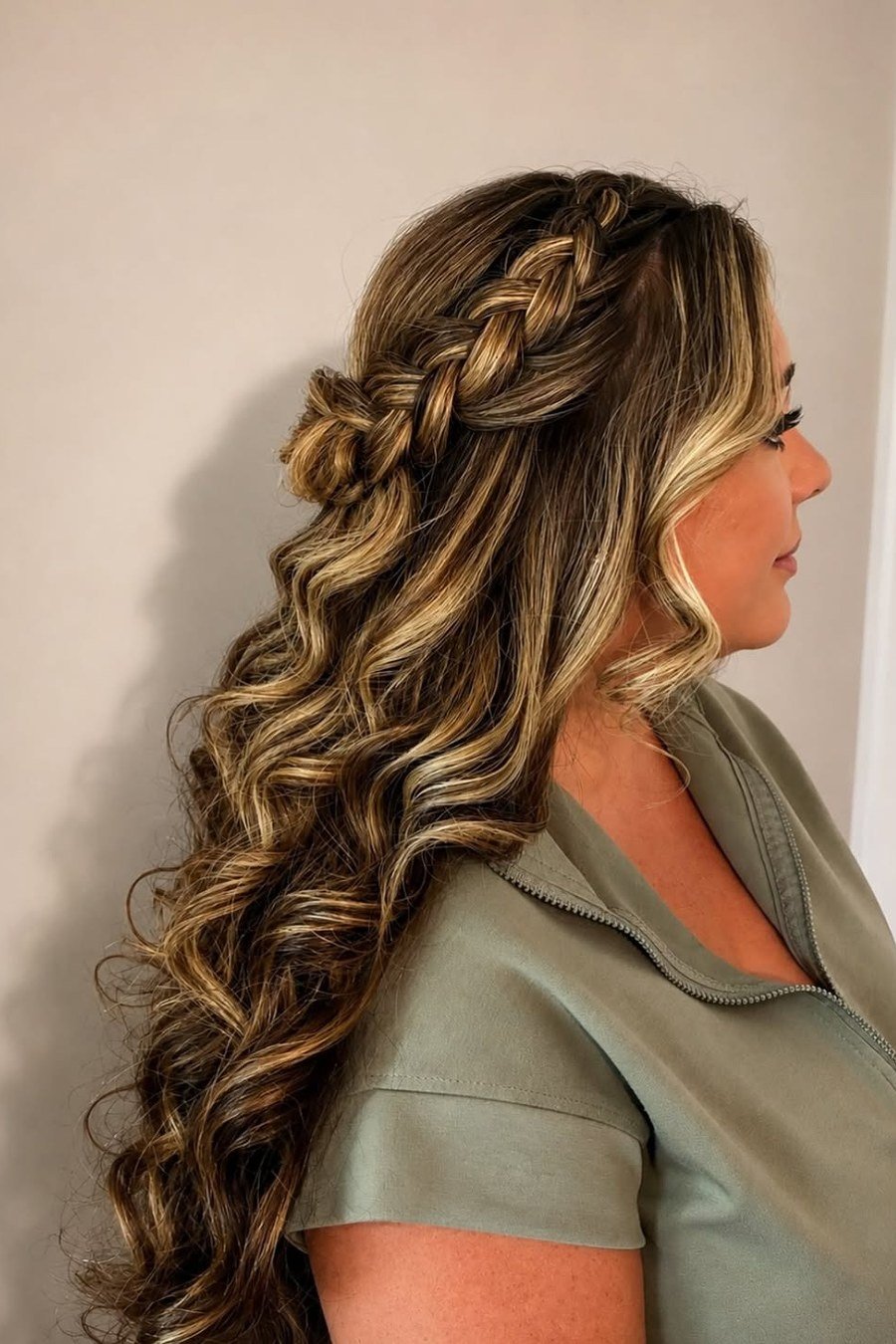 Dutch Braid Half-Up — half up half down hairstyles for women