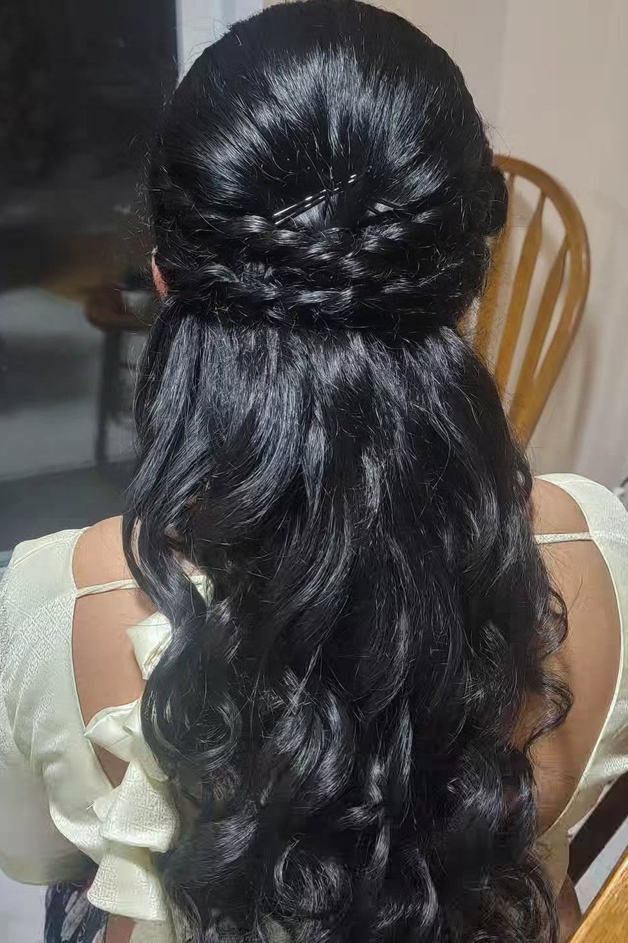 Braided Half-Up Crown — half up half down hairstyles for women