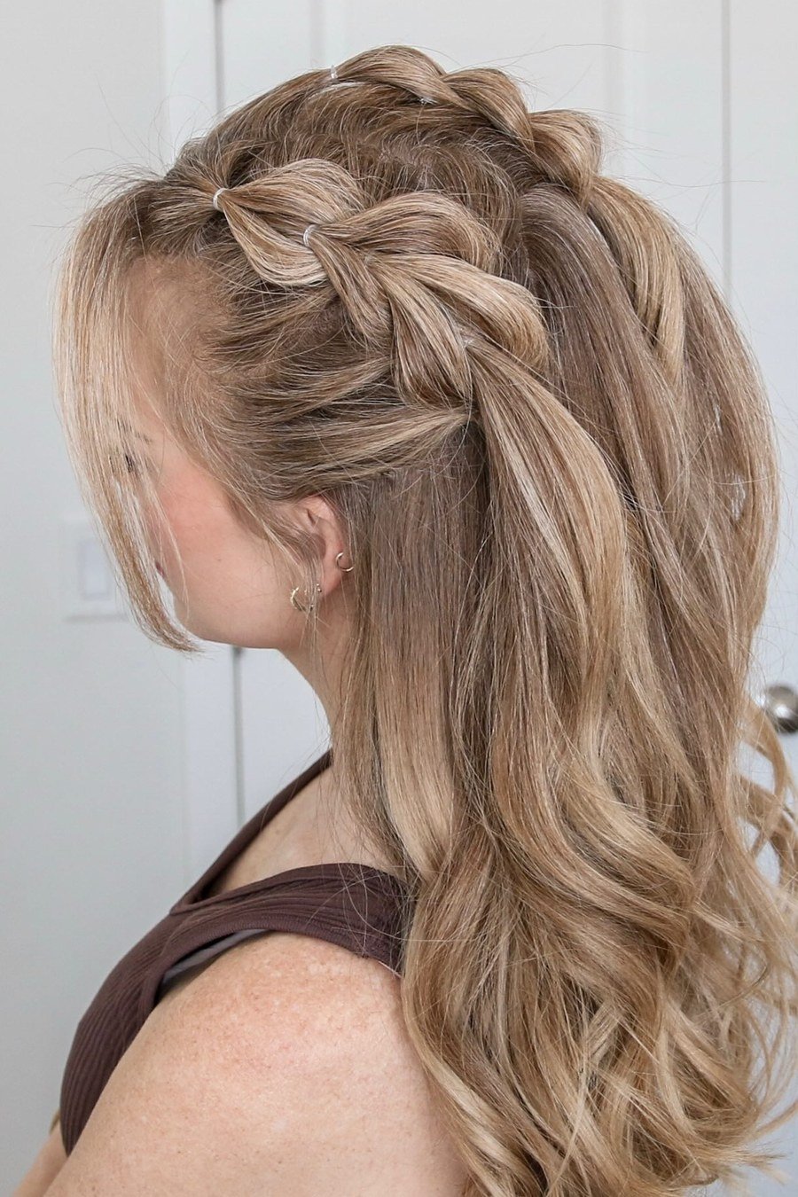 Half-Up for Fine Thin Hair — half up half down hairstyles for women