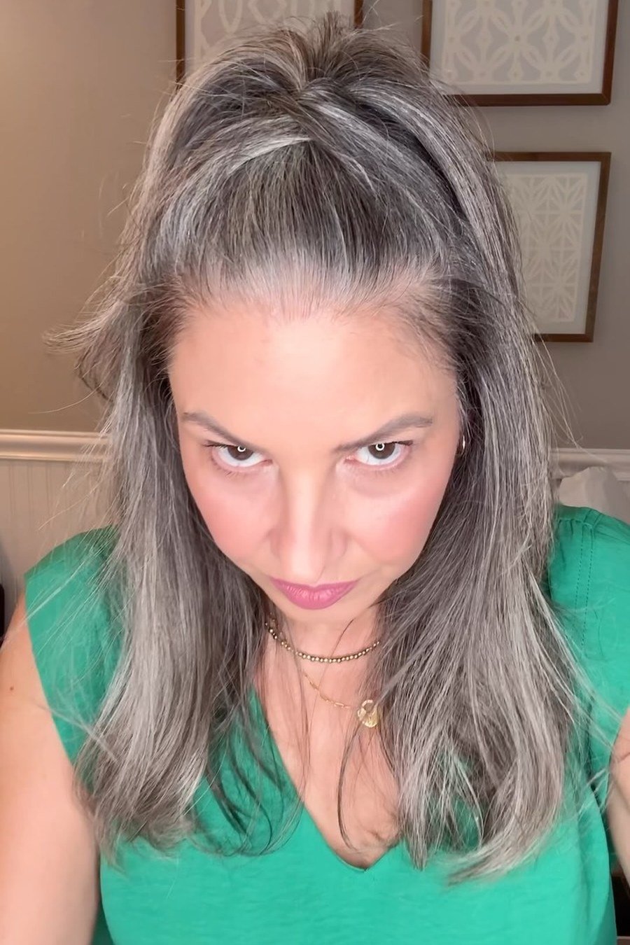 Soft Half-Up for Mature Hair — half up half down hairstyles for women