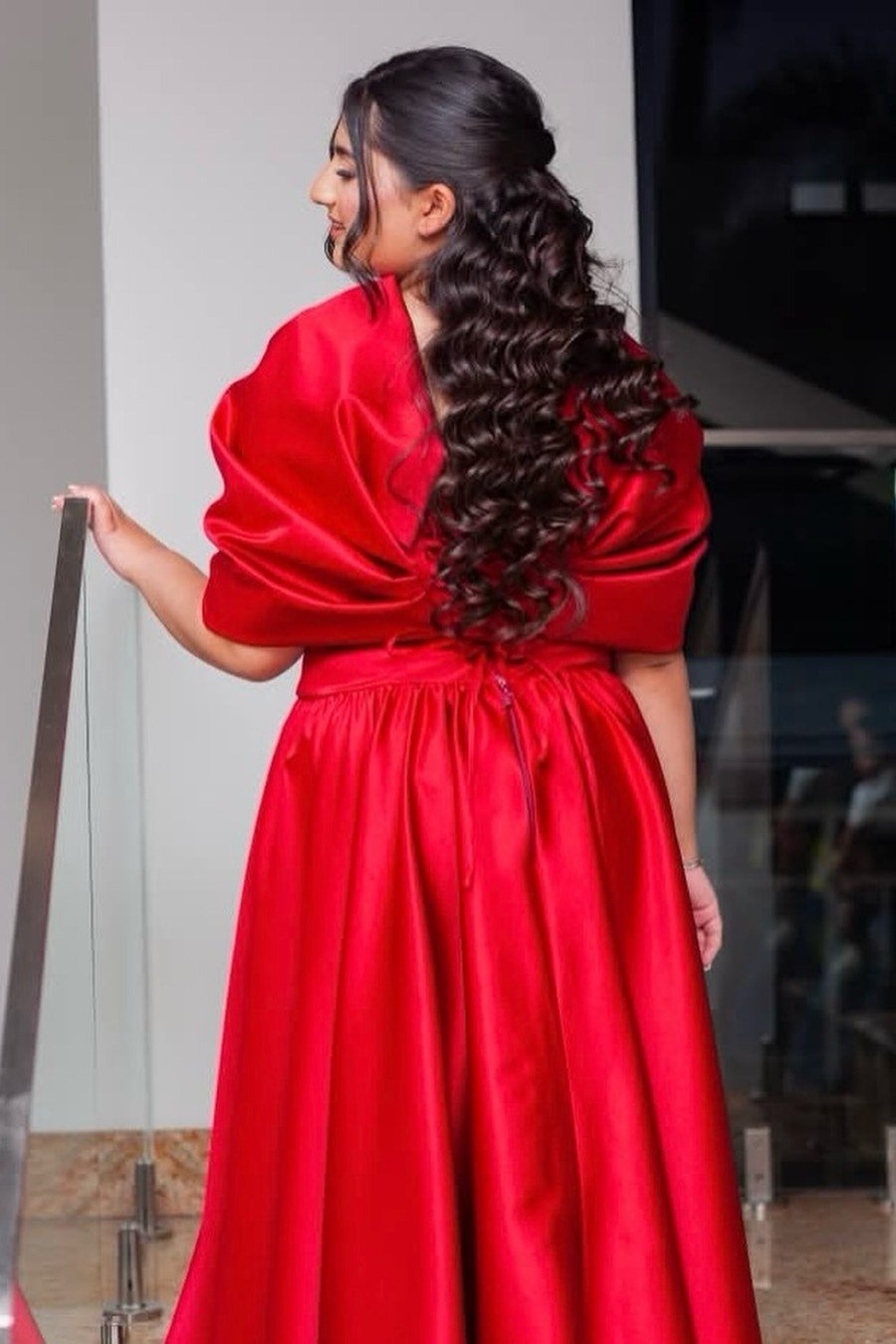 Half-Up for Prom Night — half up half down hairstyles for women