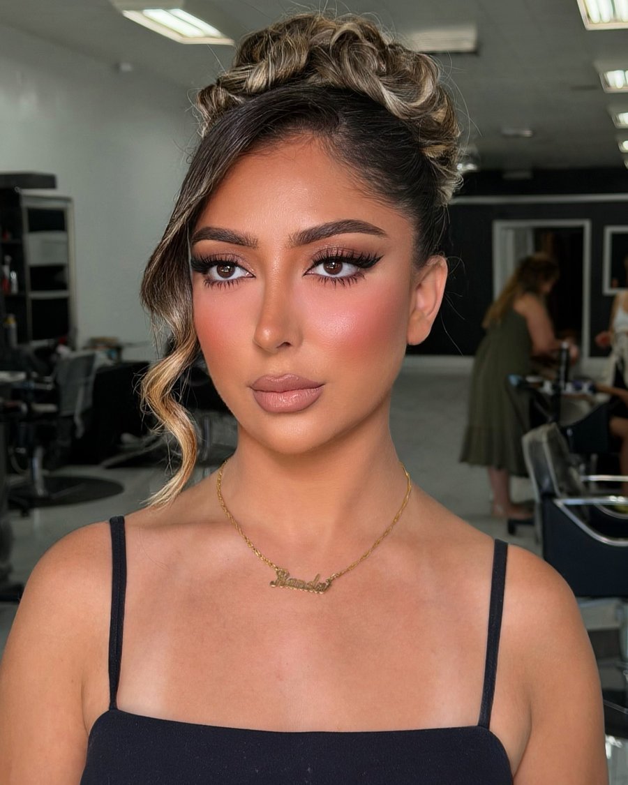 Glam Beehive Updo - holiday hairstyle idea for women