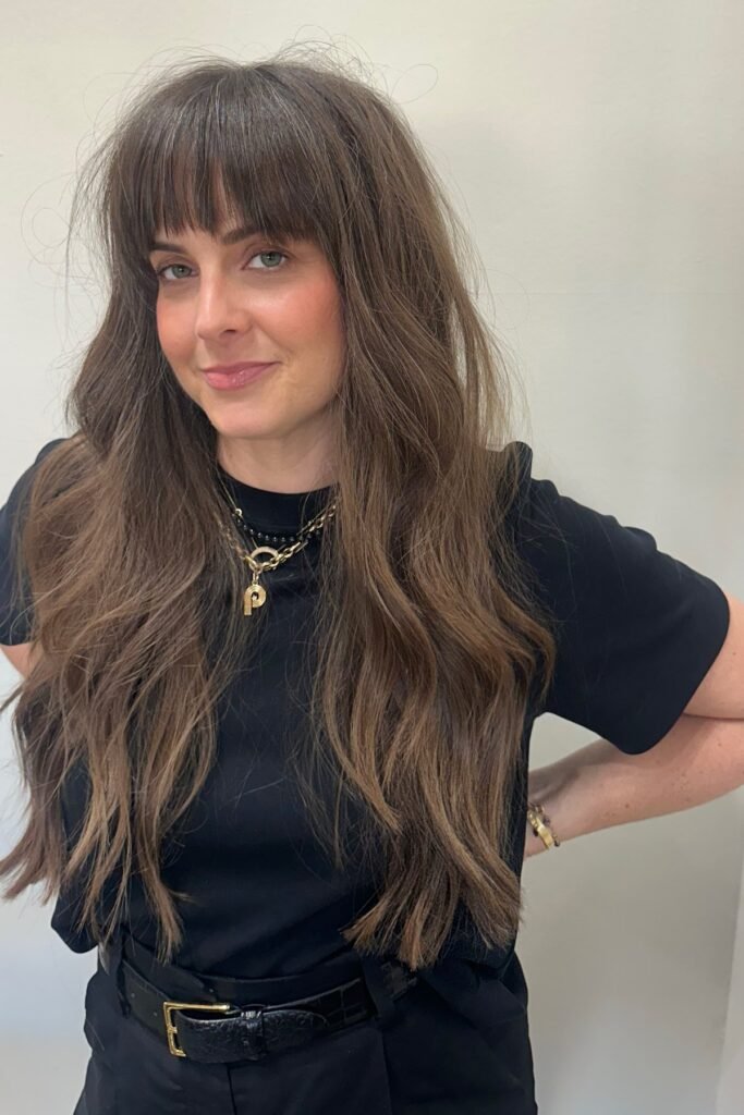 Woman with dazzling holiday hairstyle for women