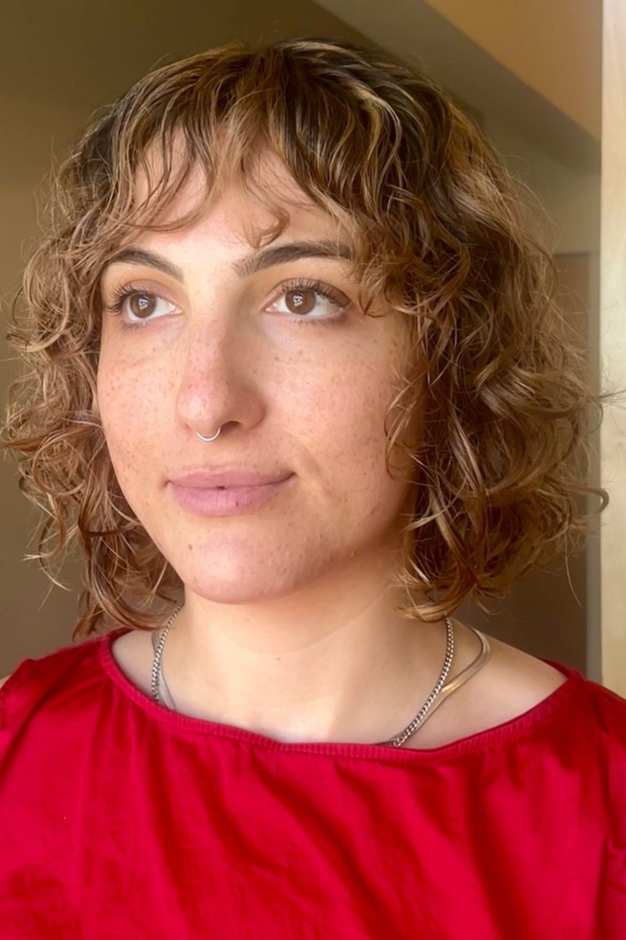 Tousled Layered Bob - layered short curly haircuts
