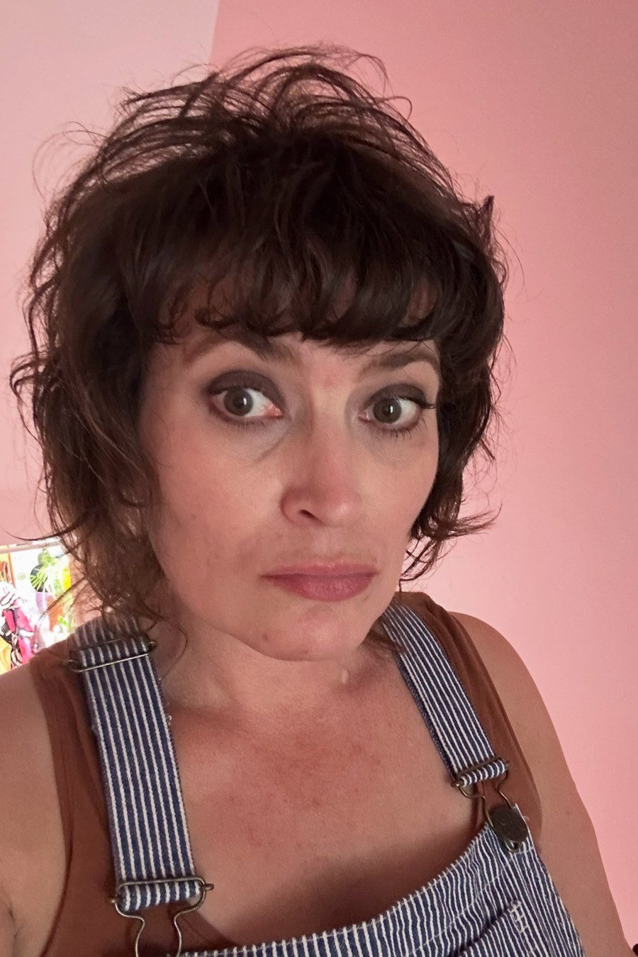 Curly Fringe with Undone Layers - layered short curly haircuts