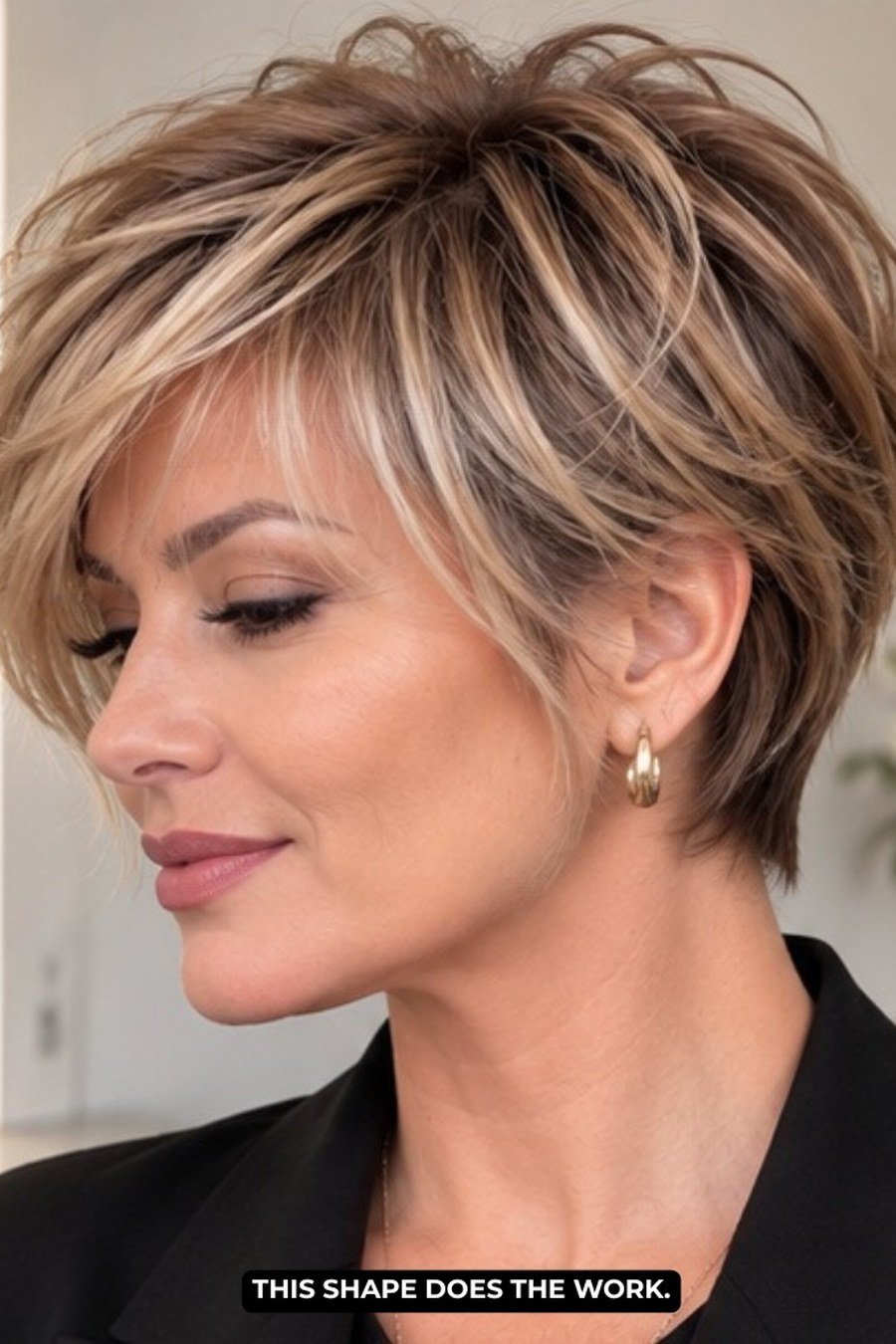 Curly Bixie - layered short curly haircuts