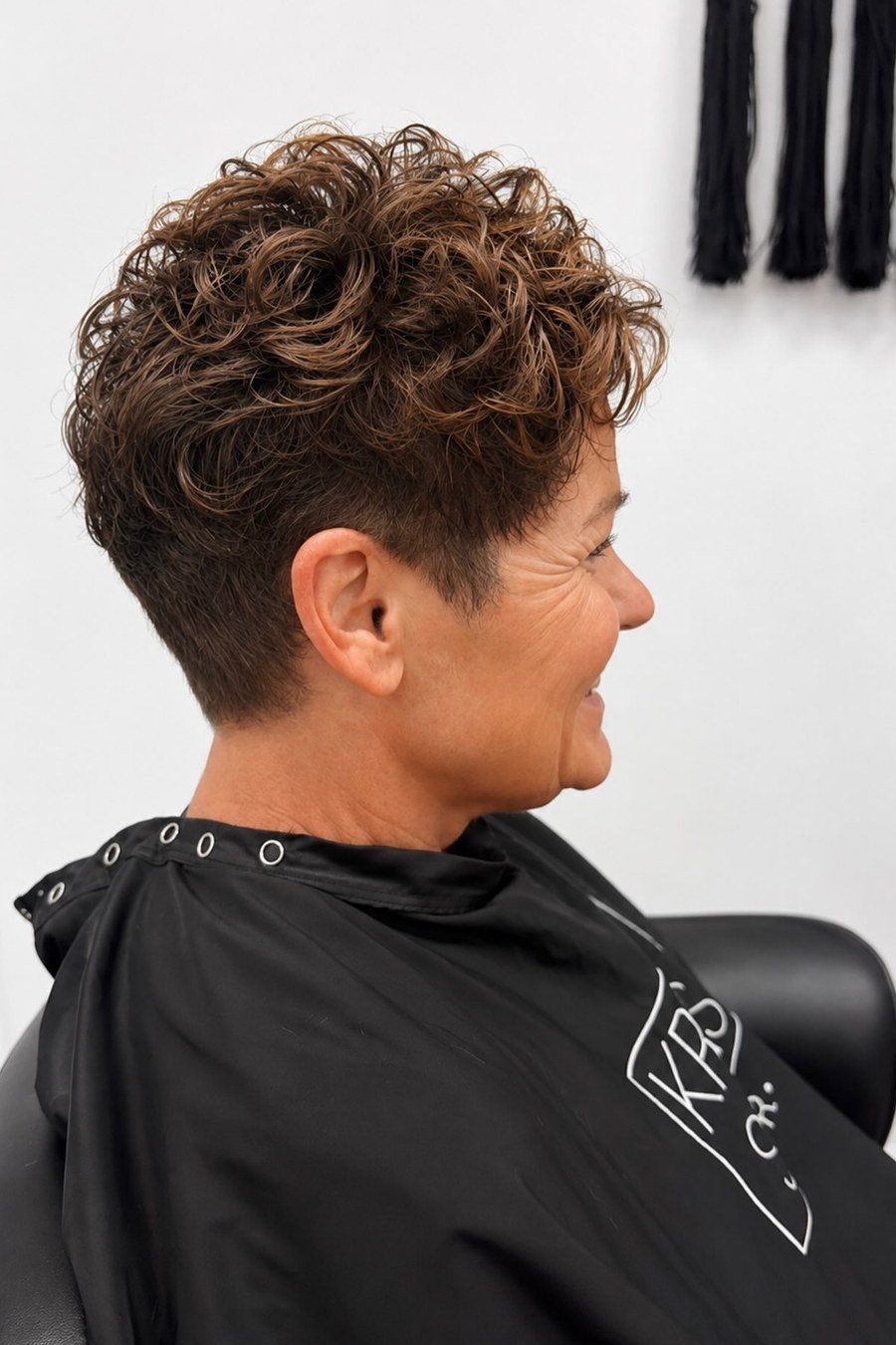 Tapered Curly Crop - layered short curly haircuts