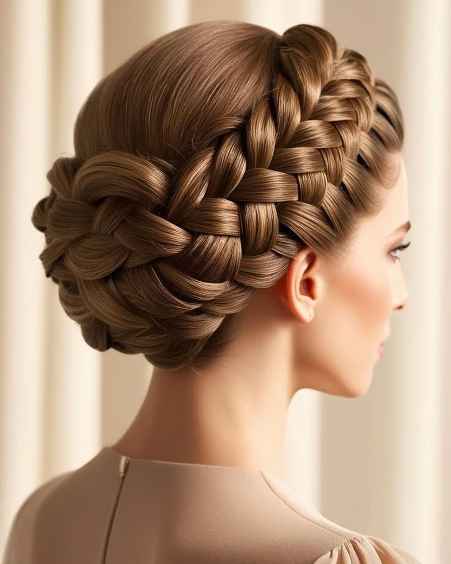 Braided Crown of the High Priestess - witch hairstyles idea