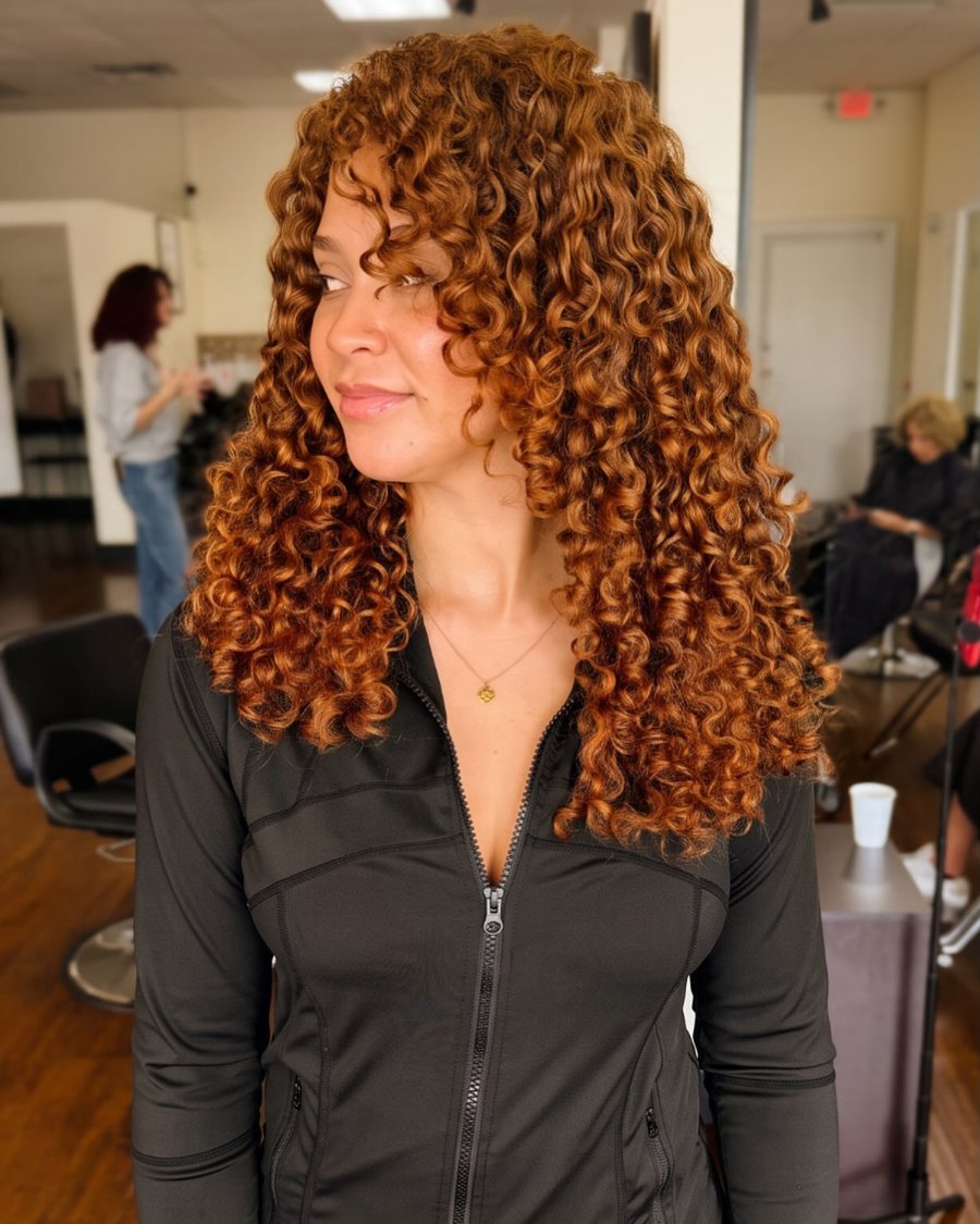 Fiery Copper Hearth Witch Curls - witch hairstyles idea