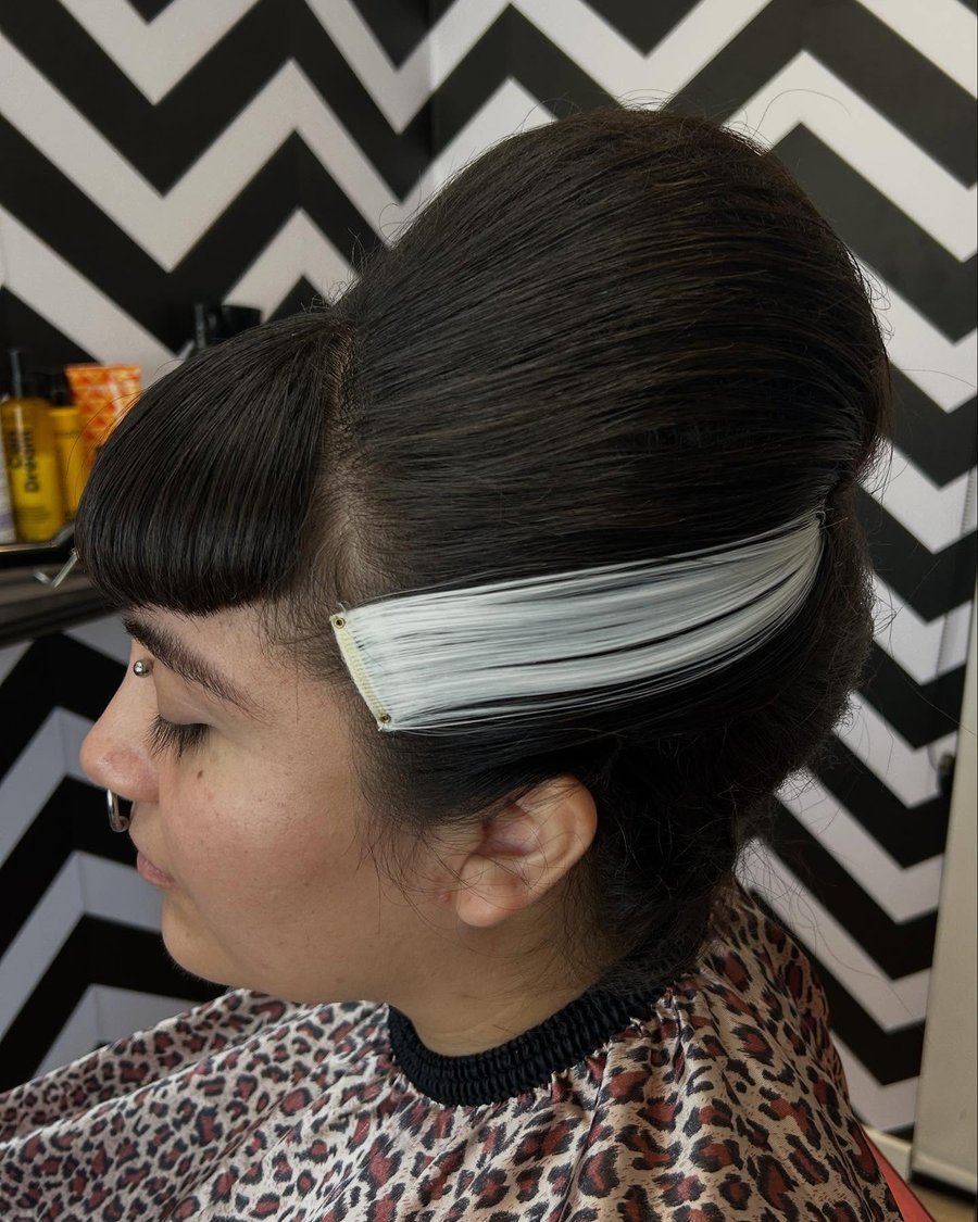 Bride of Frankenstein Beehive - halloween hairstyle