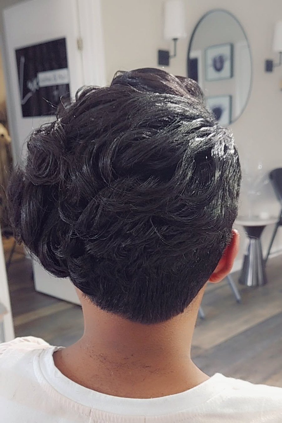 Bob with Tapered Sides — low maintenance black woman ear length short bob