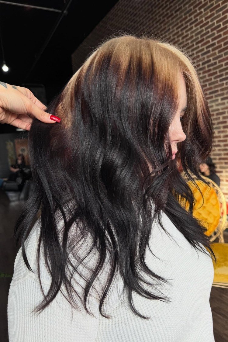 Platinum ombre highlights