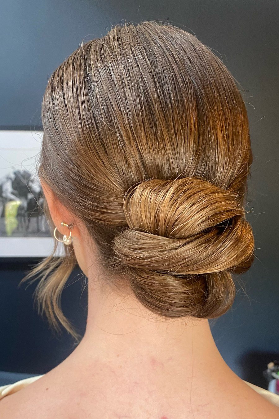 Knotted Low Bun — elegant updo hairstyles for women