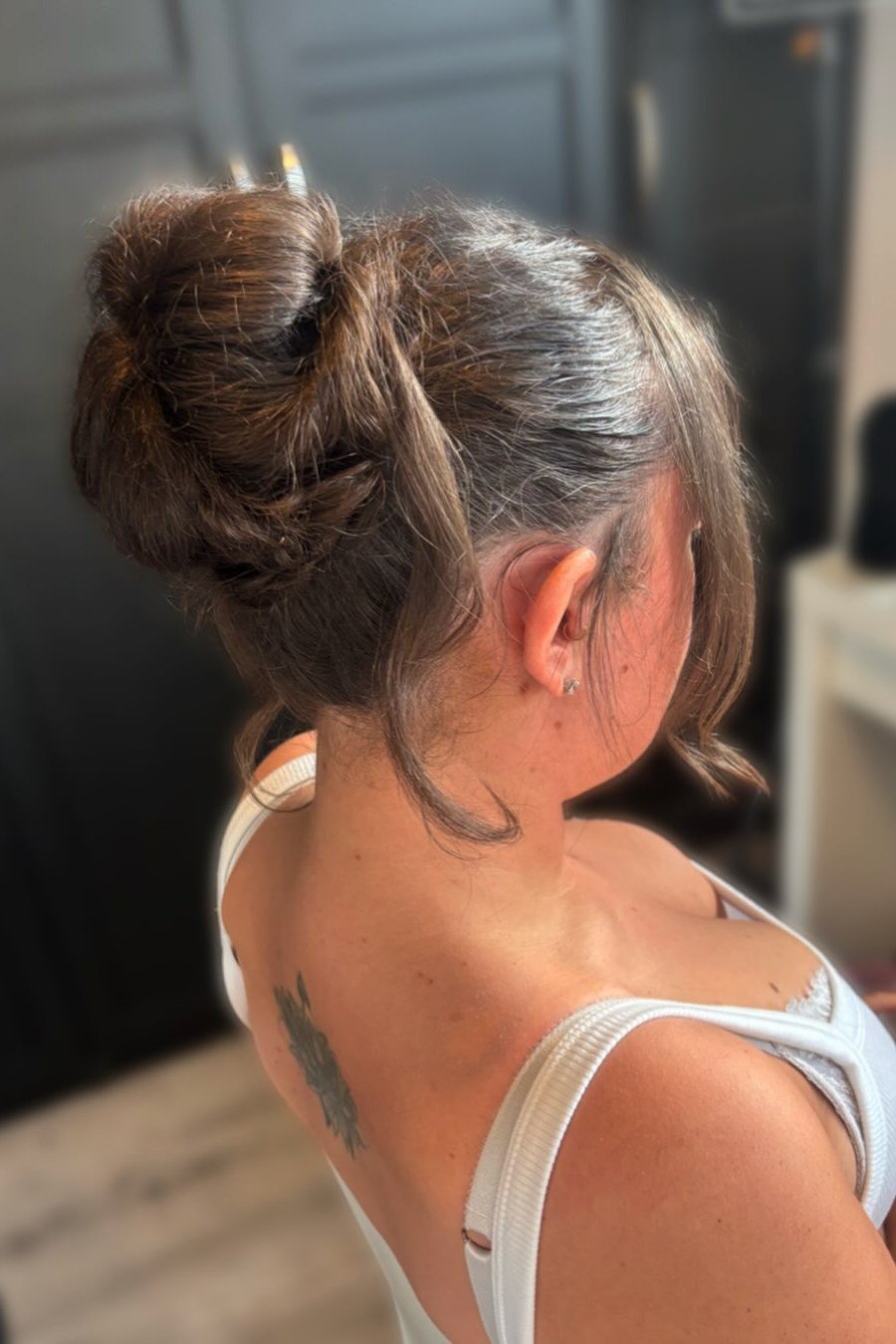 Sock Bun with Volume — elegant updo hairstyles for women
