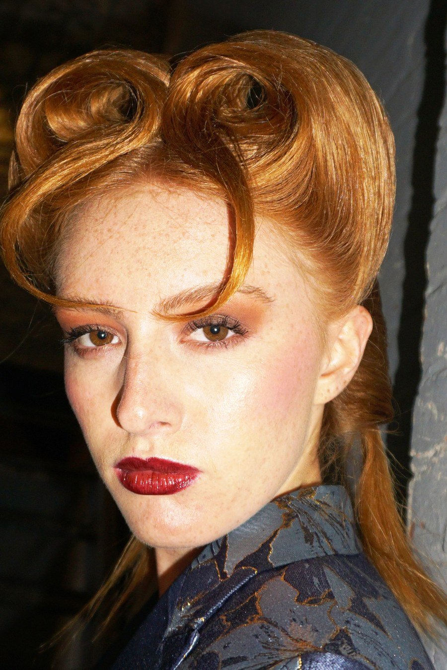 Vintage Victory Rolls Updo — elegant updo hairstyles for women