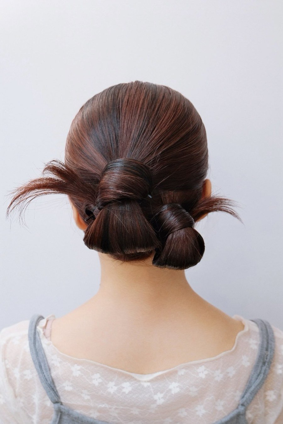 Double Bun Updo — elegant updo hairstyles for women
