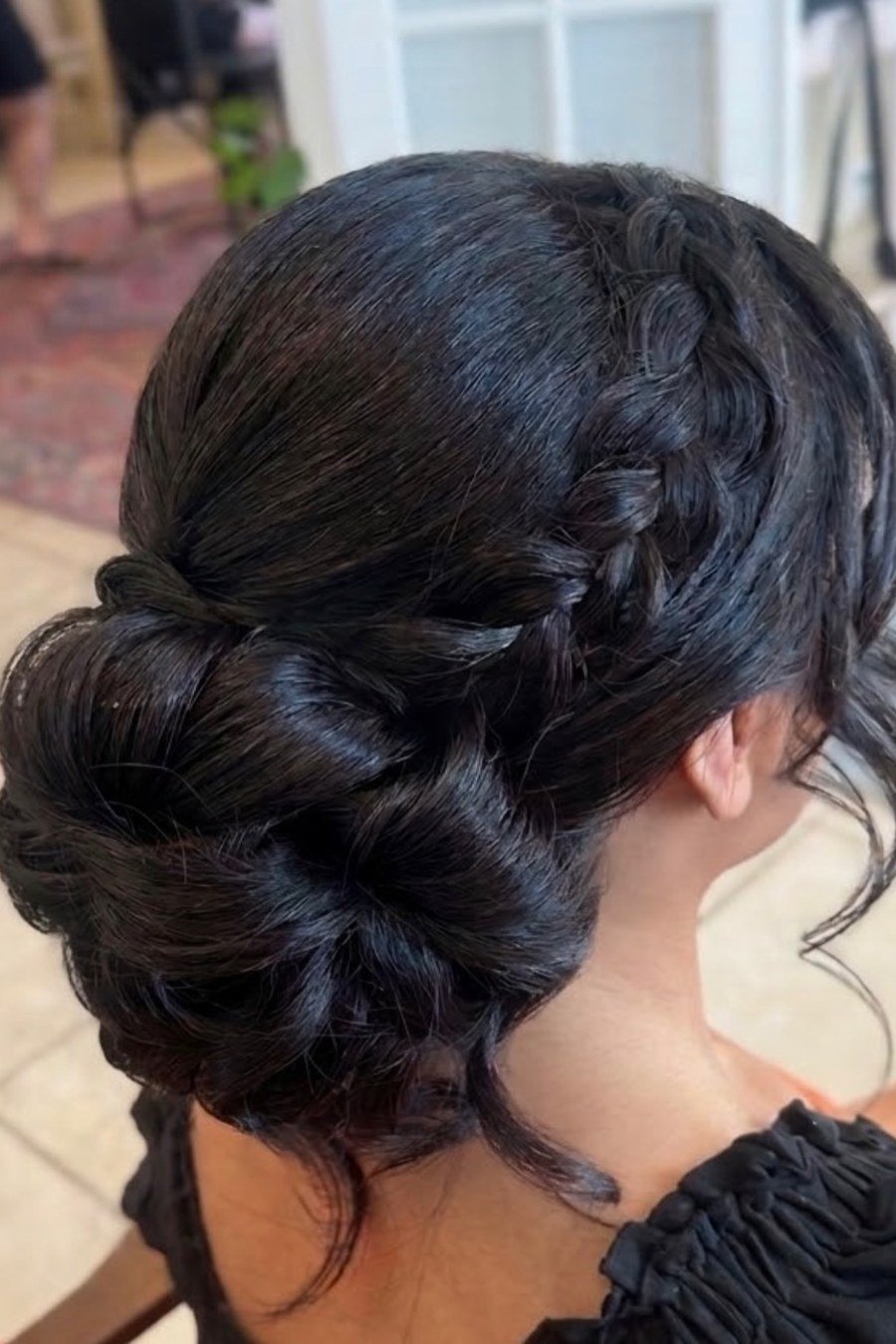 Braided Side Bun — elegant updo hairstyles for women